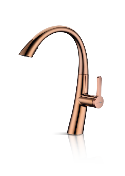 ZEN-PMT-6900-RG Kitchen Brass Mixer Tap