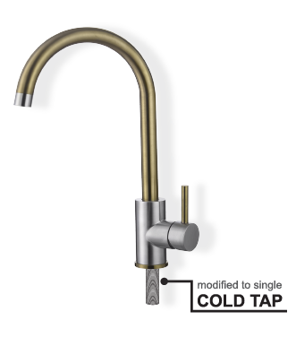 SUS304 Kitchen Sink Cold Tap ZEN-PCT-6601-GD