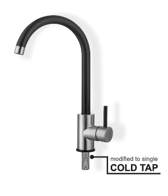 SUS304 Kitchen Sink Cold Tap ZEN-PCT-6601-BK