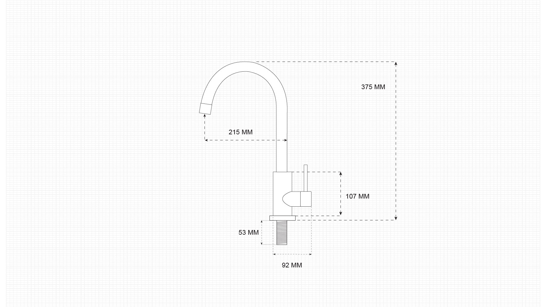 Technical Drawing for ZEN-PCT-6601-BK