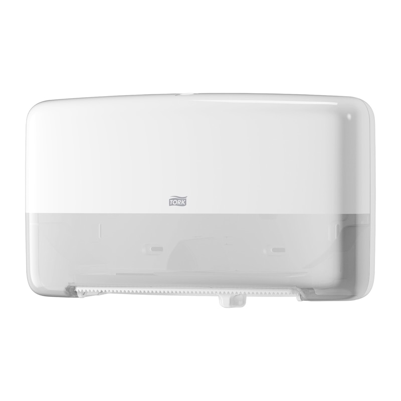 Tork 5555200 - Twin Mini Jumbo Bath Tissue Roll Dispenser