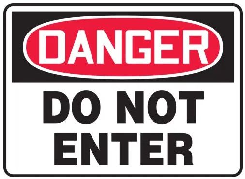 AccuformNMC MADM138VS - OSHA Danger Safety Sign: Do Not Enter - 7" x 10 ...