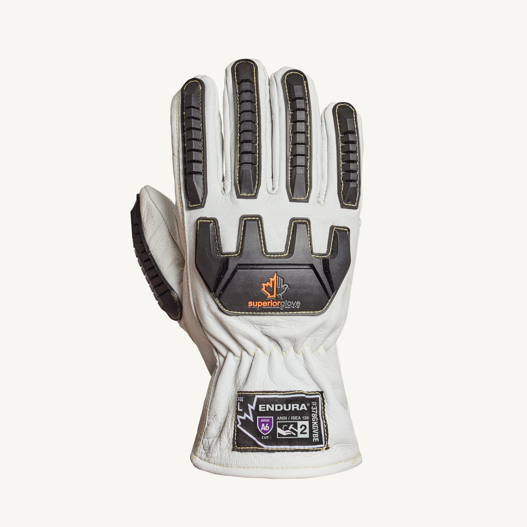 Superior Glove 378GKGVBE-L - Goatskin Anti-Impact Driver with Para