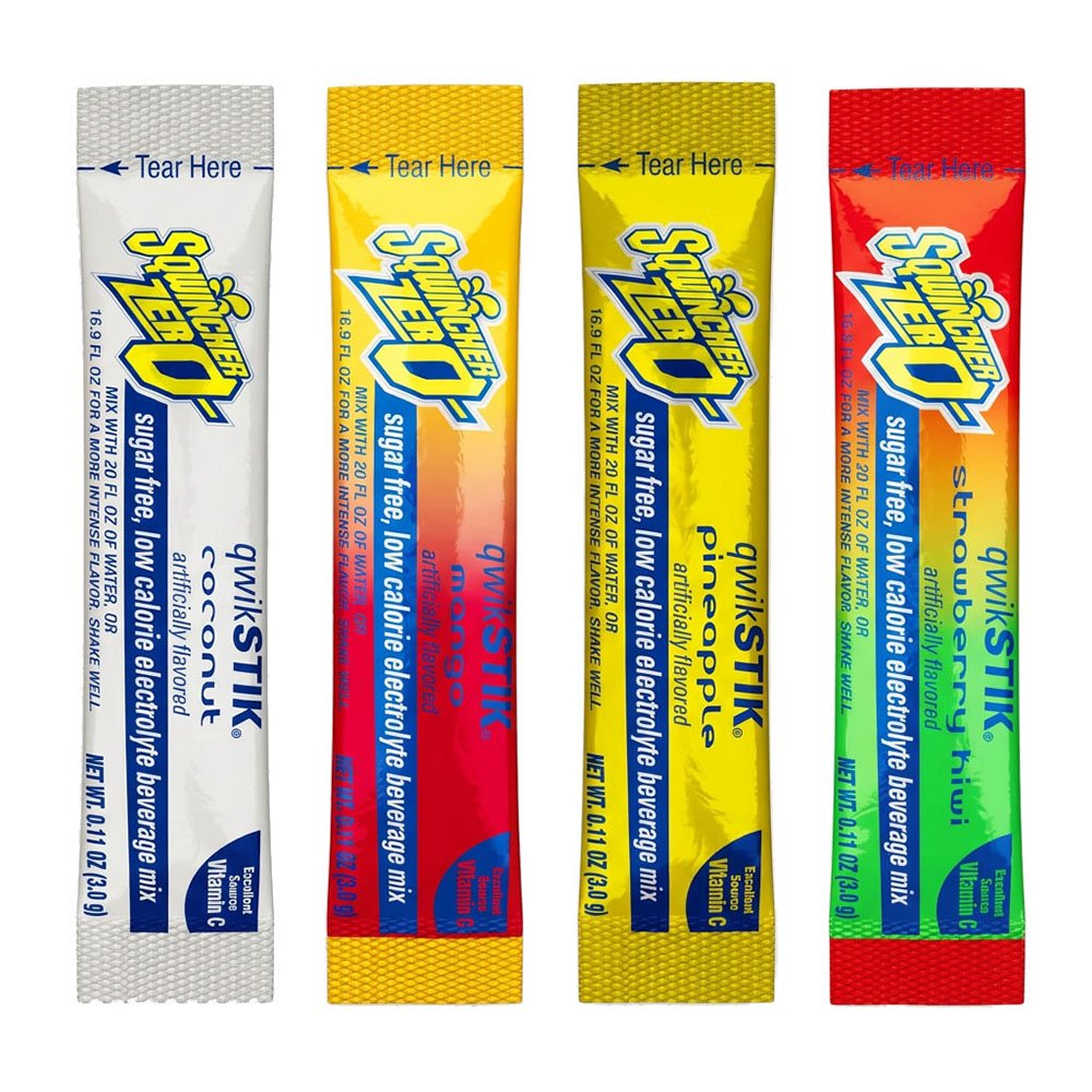 Sqwincher 159060972 - Dye Free Single Serve Qwik Stik ZERO