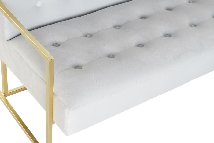 Sofa Blanco Dorado