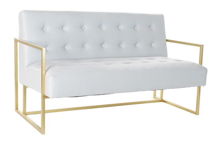 Sofa Blanco Dorado