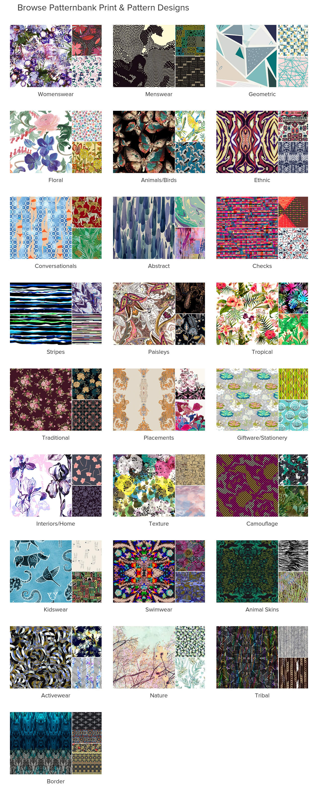 patternbank categories