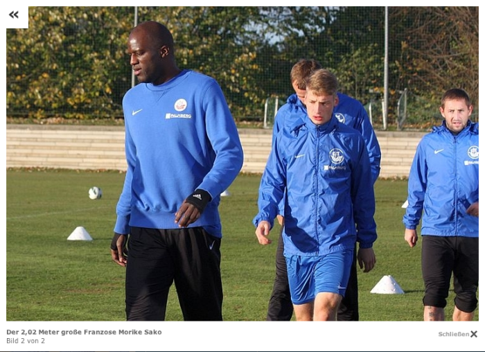 Morike Sako - Probetraining bei Hansa Rostock (Screenshot: FC Hansa Rostock)
