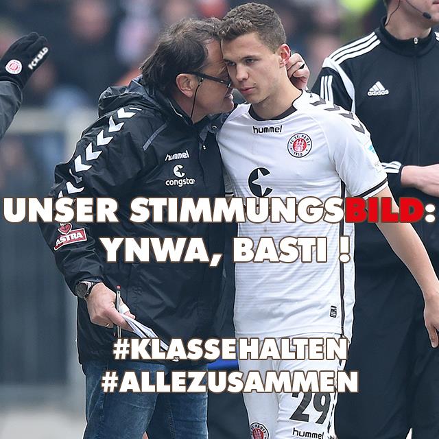 Facebook Aktion des FC St. Pauli: YNWA Basti, Foto: Offizielle FC St. Pauli Facebook Page