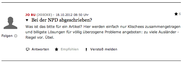 Kommentar zur Asylhetze von Berthold Kohler