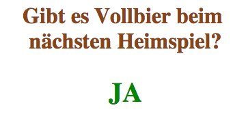 Vollbier am Millerntor?