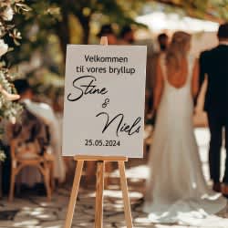 Bryllupsskilt klistermærke # 8 Bryllupsskilt klistermærke # 8