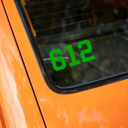 Race nummer sticker Race nummer sticker