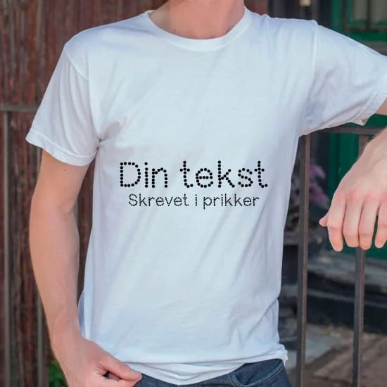 strygestof af høj kvalitet, Holografisk prikket / dotted tekst Holografisk prikket / dotted tekst