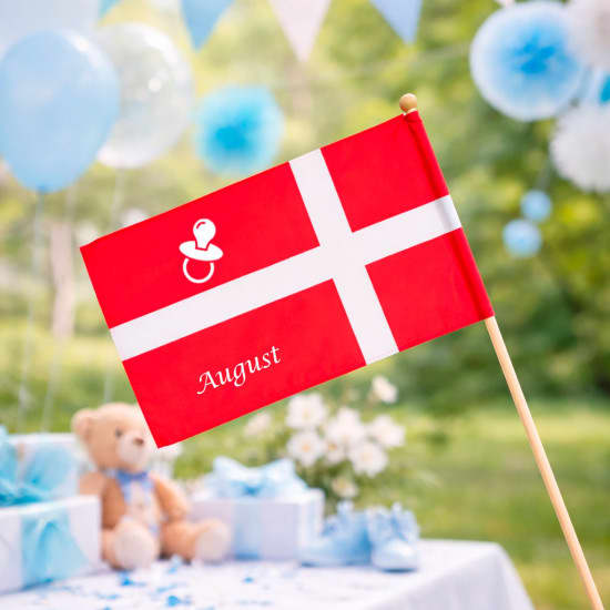 strygestof af høj kvalitet, Stofflag med tekst Stofflag med tekst