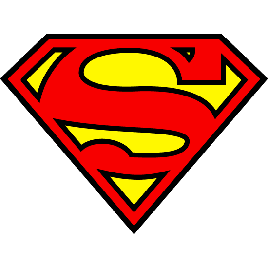strygestof af høj kvalitet, Superman logo Superman logo