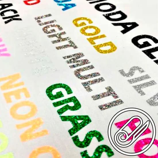 strygestof af høj kvalitet, Siser® Glitter Flex Folie - metermål Siser® Glitter Flex Folie - metermål