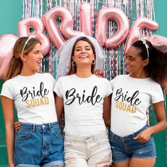 strygestof af høj kvalitet, Bride + Bride SQUAD strygemærker Bride + Bride SQUAD strygemærker