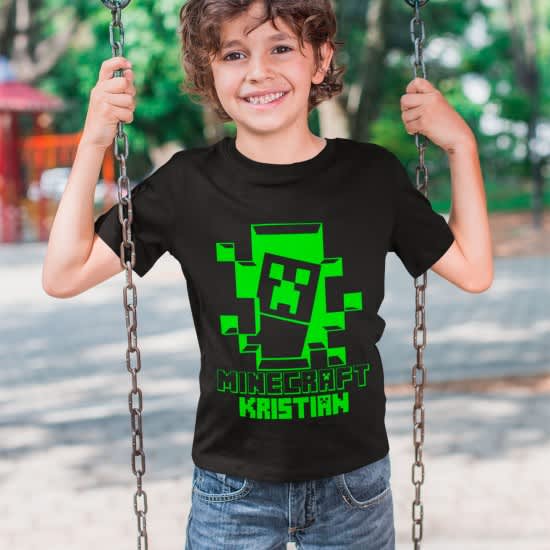 strygestof af høj kvalitet, MINECRAFT strygemærke med navn MINECRAFT strygemærke med navn