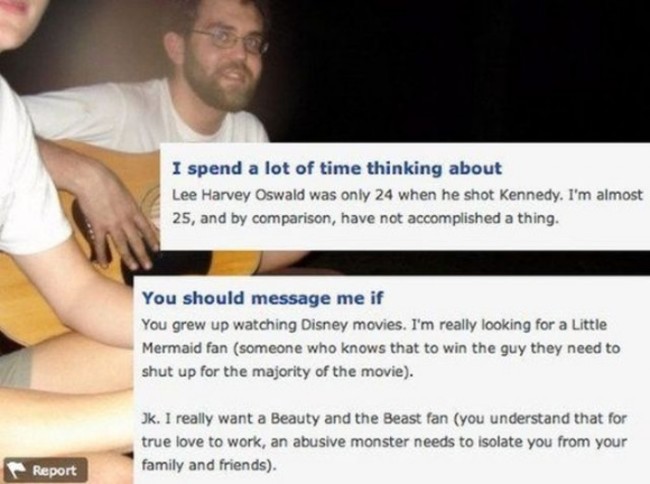 what dating profiles really mean The best profiles are short and convey that a girl is open-minded” –will, 31 “i would bypass a profile if a woman's profile said that a guy ‘needs to make me laugh’ don’t just tell me what you need a guy to do for you—emphasize the traits you find most attractive. what dating profiles really mean The best profiles are short and convey that a girl is open-minded” –will, 31 “i would bypass a profile if a woman's profile said that a guy ‘needs to make me laugh’ don’t just tell me what you need a guy to do for you—emphasize the traits you find most attractive.