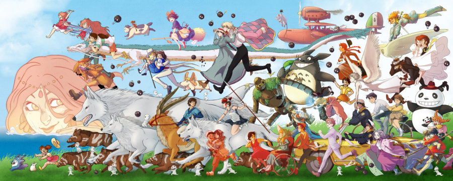 Beautiful Anime Art Inspired by Studio Ghibli - Digital Art Mix