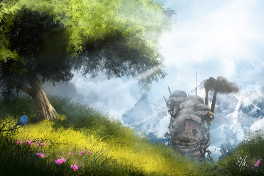 Beautiful Anime Art Inspired by Studio Ghibli - Digital Art Mix