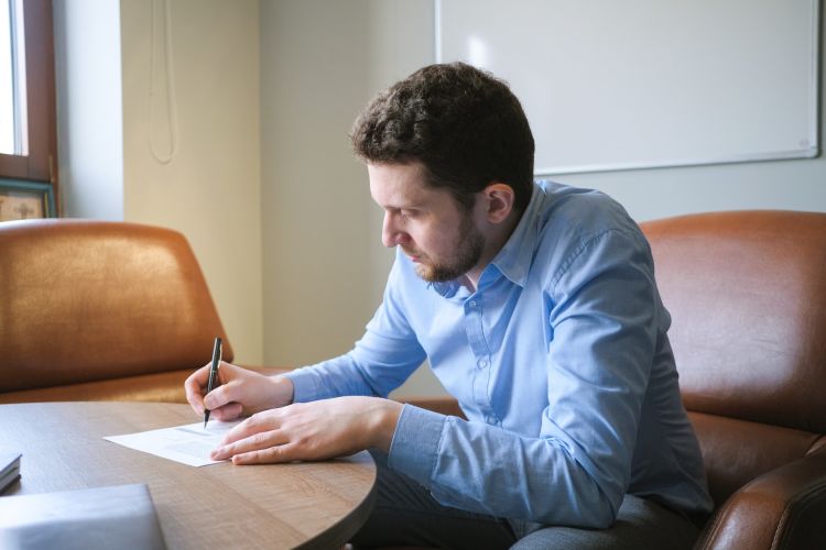 businessman planning goals and outcomes businessman planning goals and outcomes