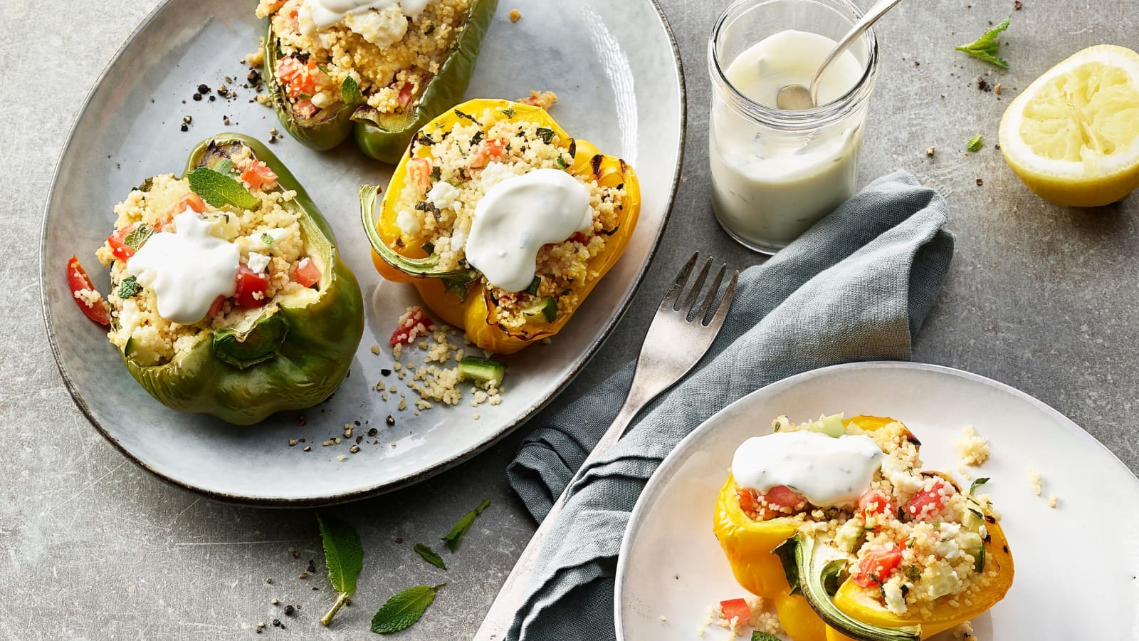 Gefüllte Couscous-Peperoni vom Grill - Rezept | Swissmilk