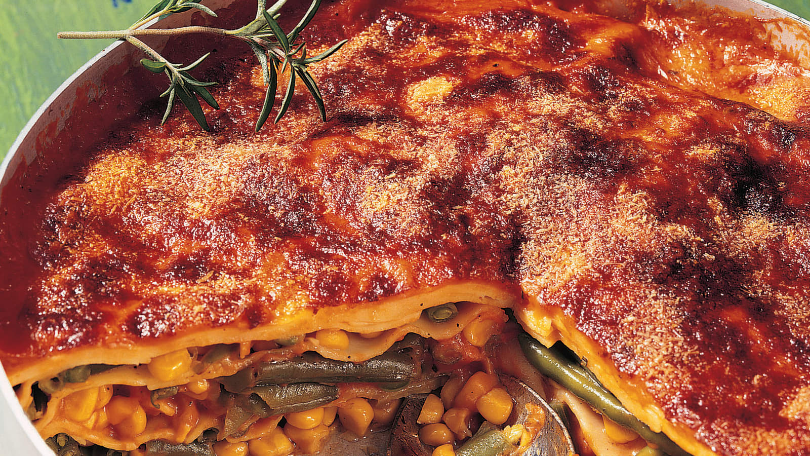 Bohnen-Mais-Lasagne - Rezept | Swissmilk Bohnen-Mais-Lasagne - Rezept | Swissmilk