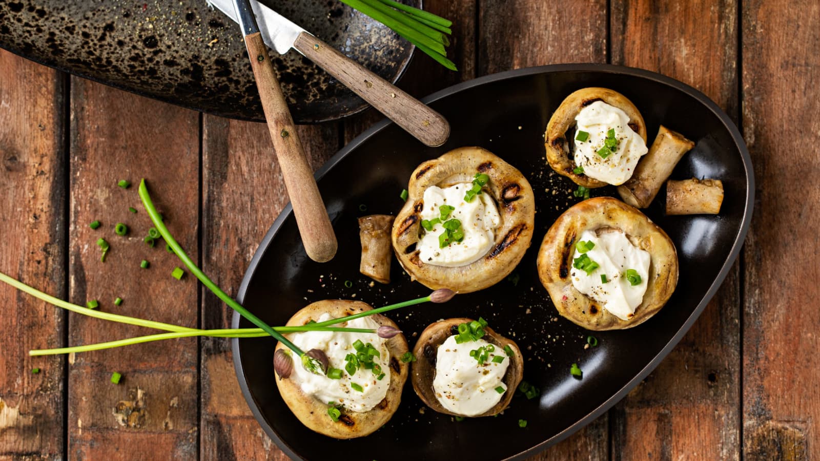 Champignons vom Grill mit Frischkäse - Rezept | Swissmilk