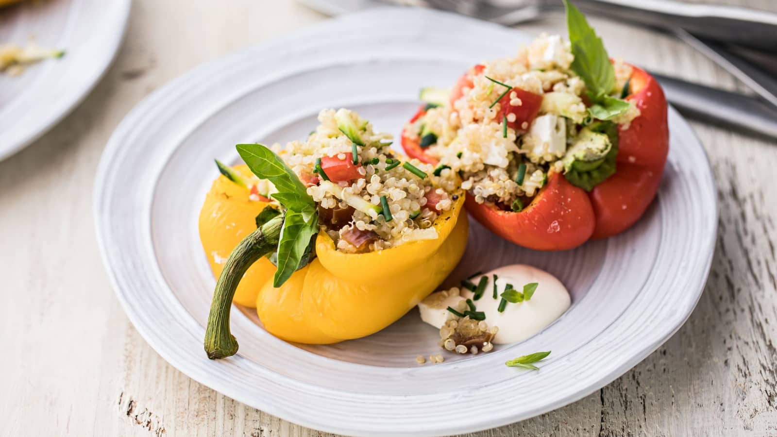 Gefüllte QuinoaPeperoni Rezept Swissmilk