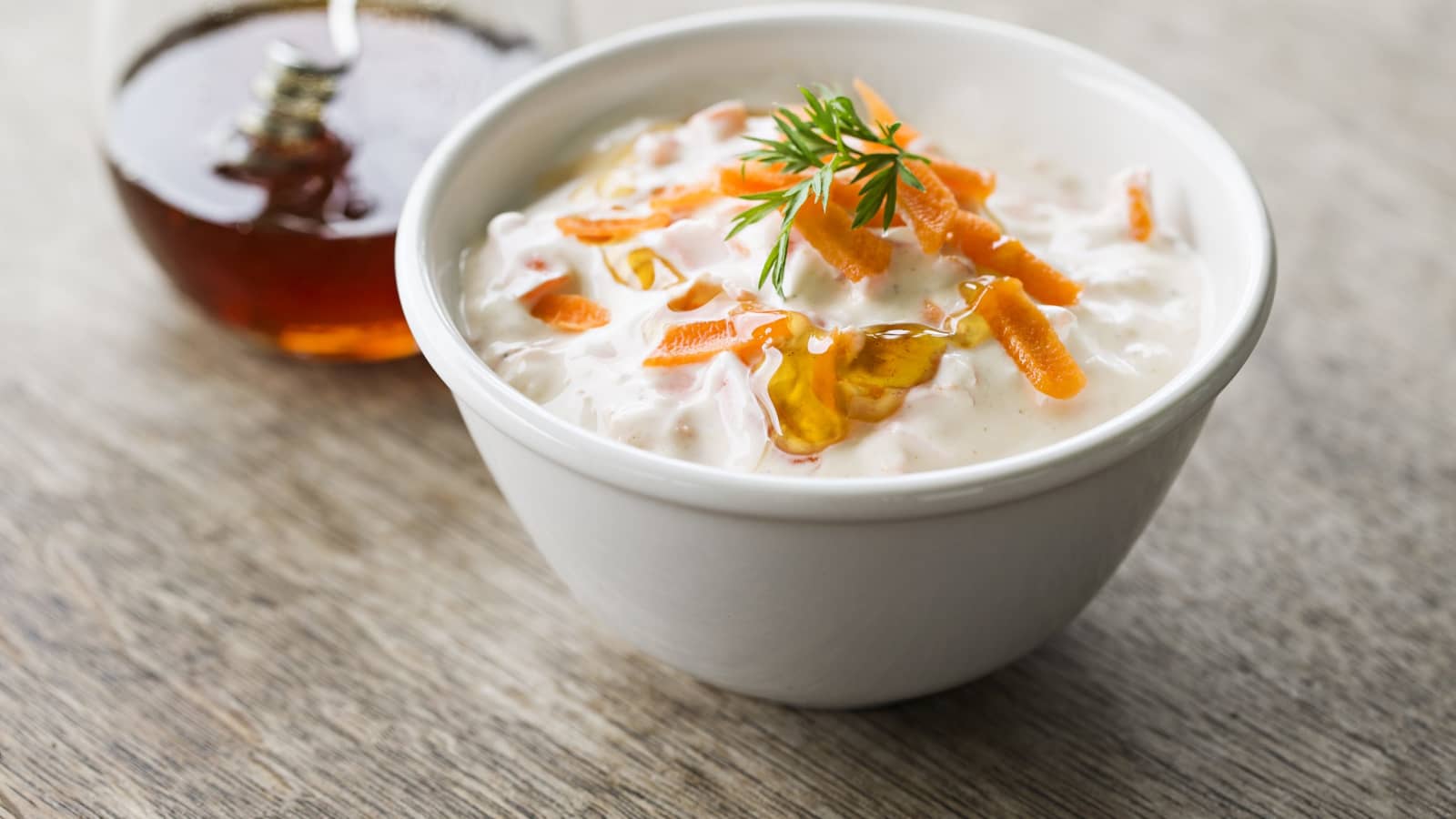 Sauce yogourtcarottesmiel (fondue chinoise ou dip) Recette Swissmilk