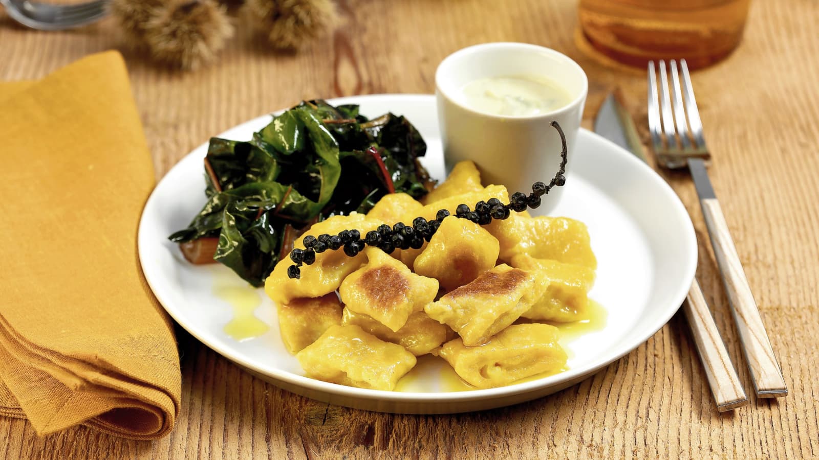 Kürbis-Gnocchi zu Blauschimmelkäse-Sauce - Rezept | Swissmilk