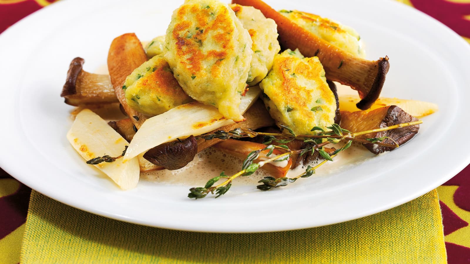 Malfatti mit Schwarzwurzeln und Pilzsauce - Rezept | Swissmilk