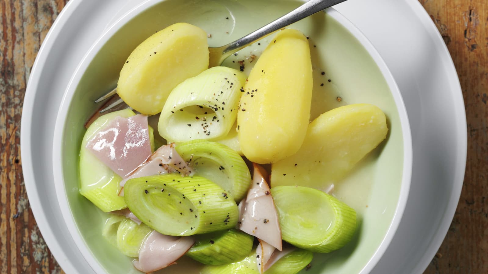 Lauchgemüse mit Schinken und Kartoffeln - Rezept | Swissmilk