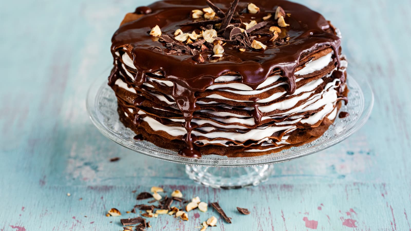 Schokoladen-Crêpes-Torte - Rezept | Swissmilk