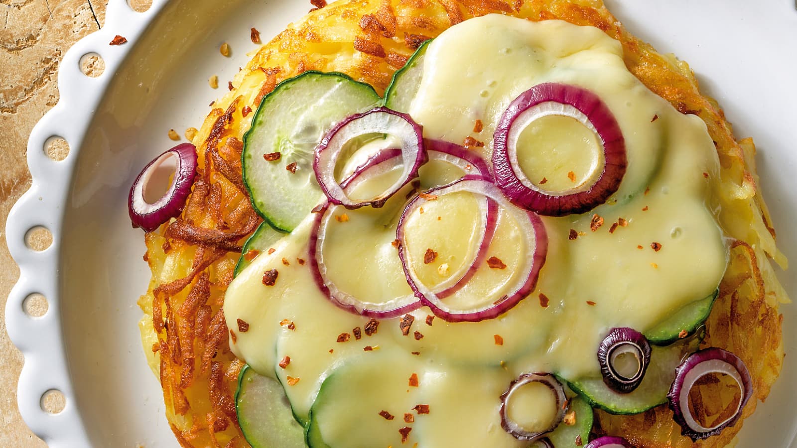 Überbackene Vacherin- Fribourgeois-Rösti - Rezept | Swissmilk