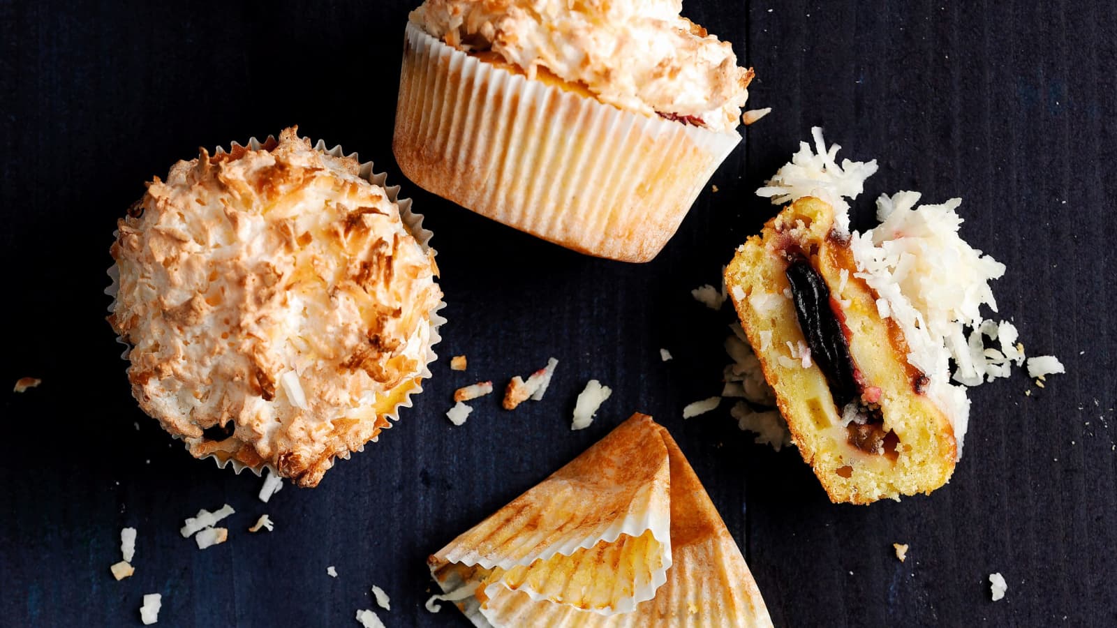 Zwetschgen-Kokos-Muffins - Rezept | Swissmilk