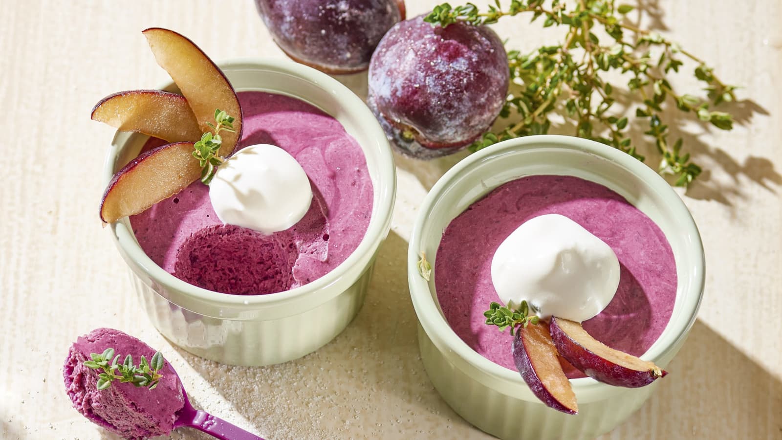 Zwetschgen-Thymian-Mousse - Rezept | Swissmilk