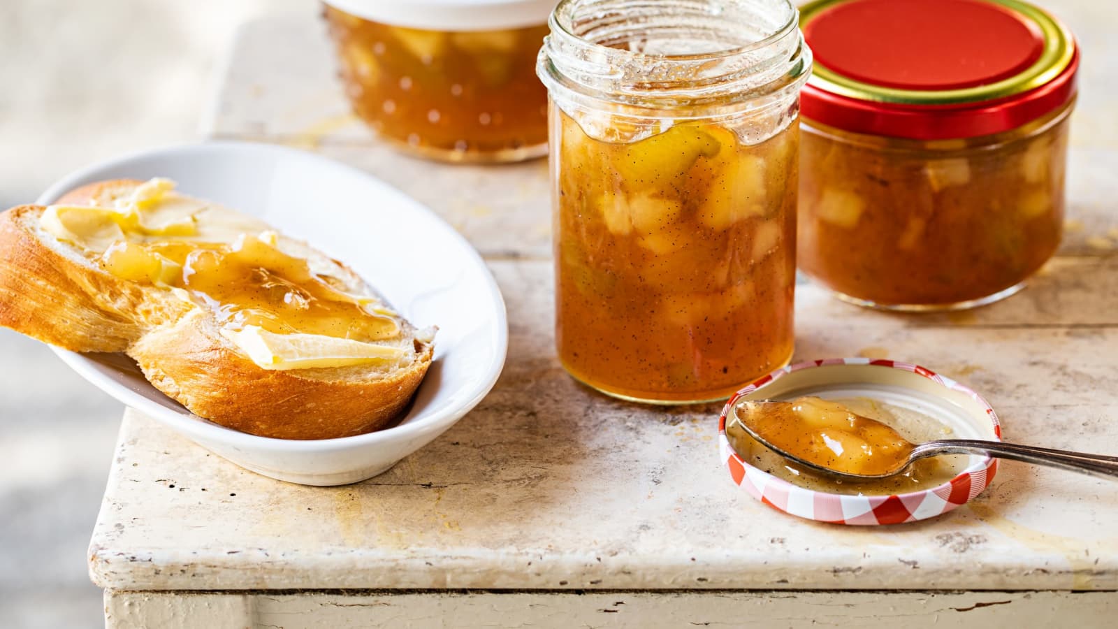 Confiture poirerhubarbe Recette Swissmilk