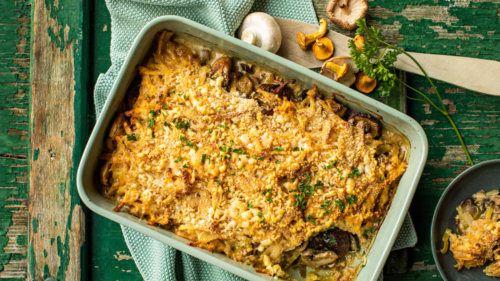 Pilzauflauf mit Röstikruste (Low Carb) - Rezept | Swissmilk
