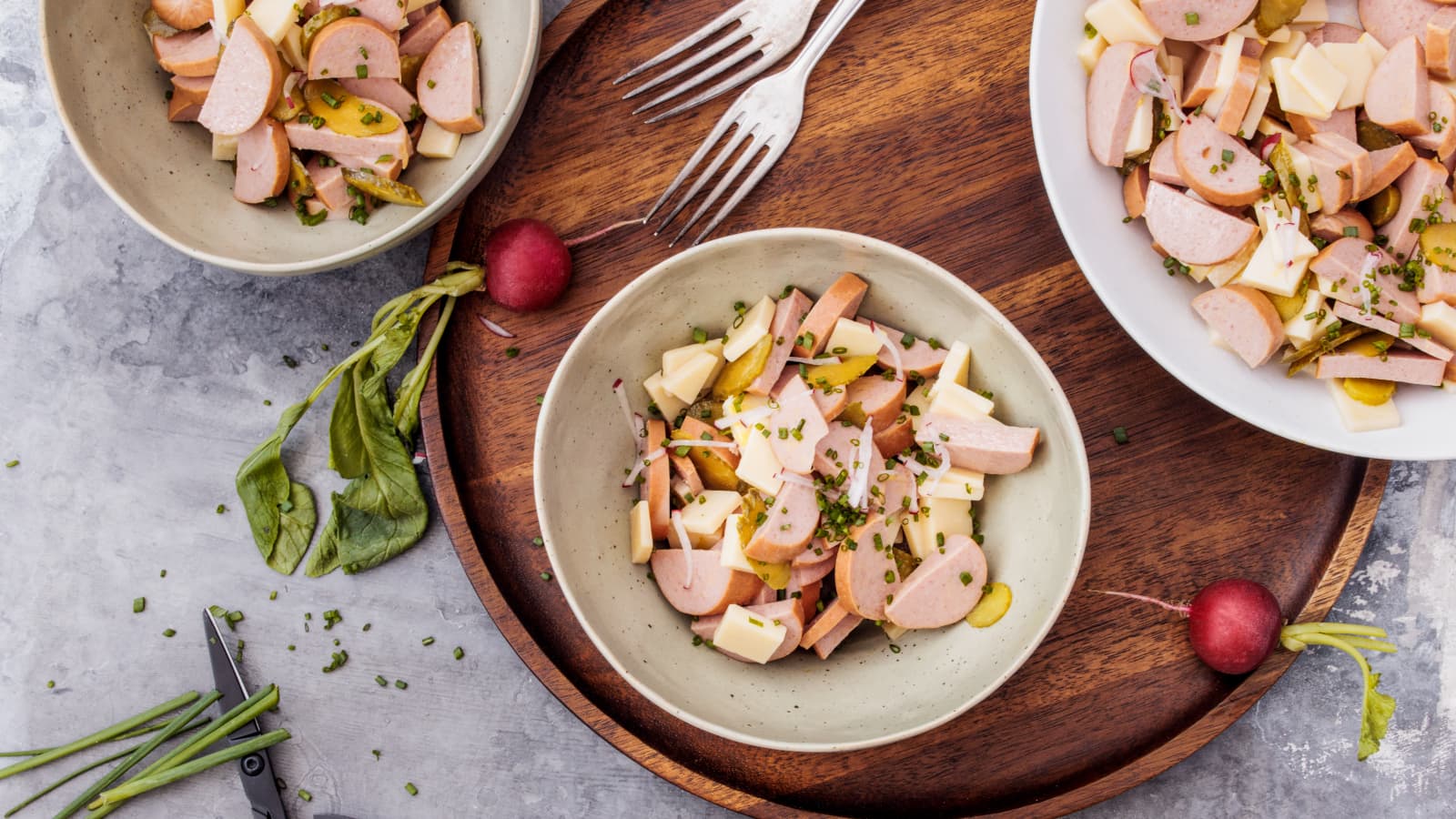 Wurst-Käse-Salat - Rezept | Swissmilk