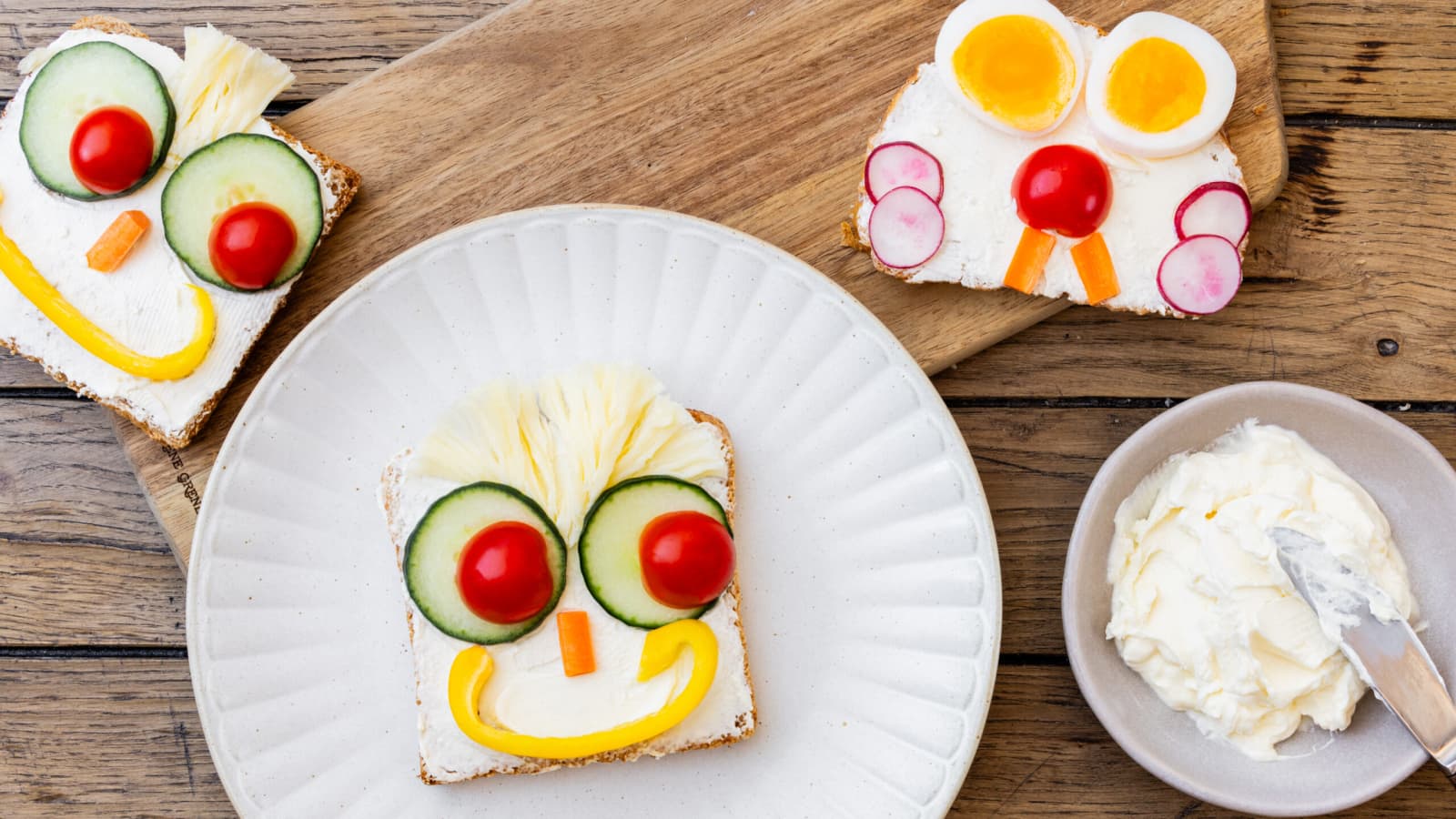 Lustige Brot-Gsichtli - Rezept | Swissmilk