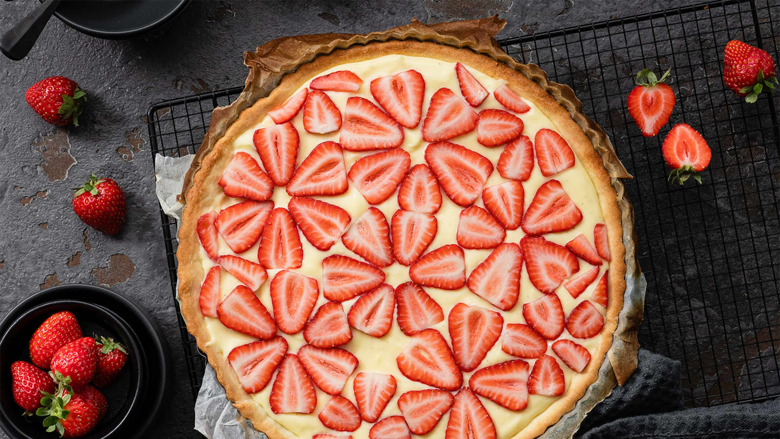 Schneller Erdbeerkuchen (Tarte aux fraises) - Rezept | Swissmilk