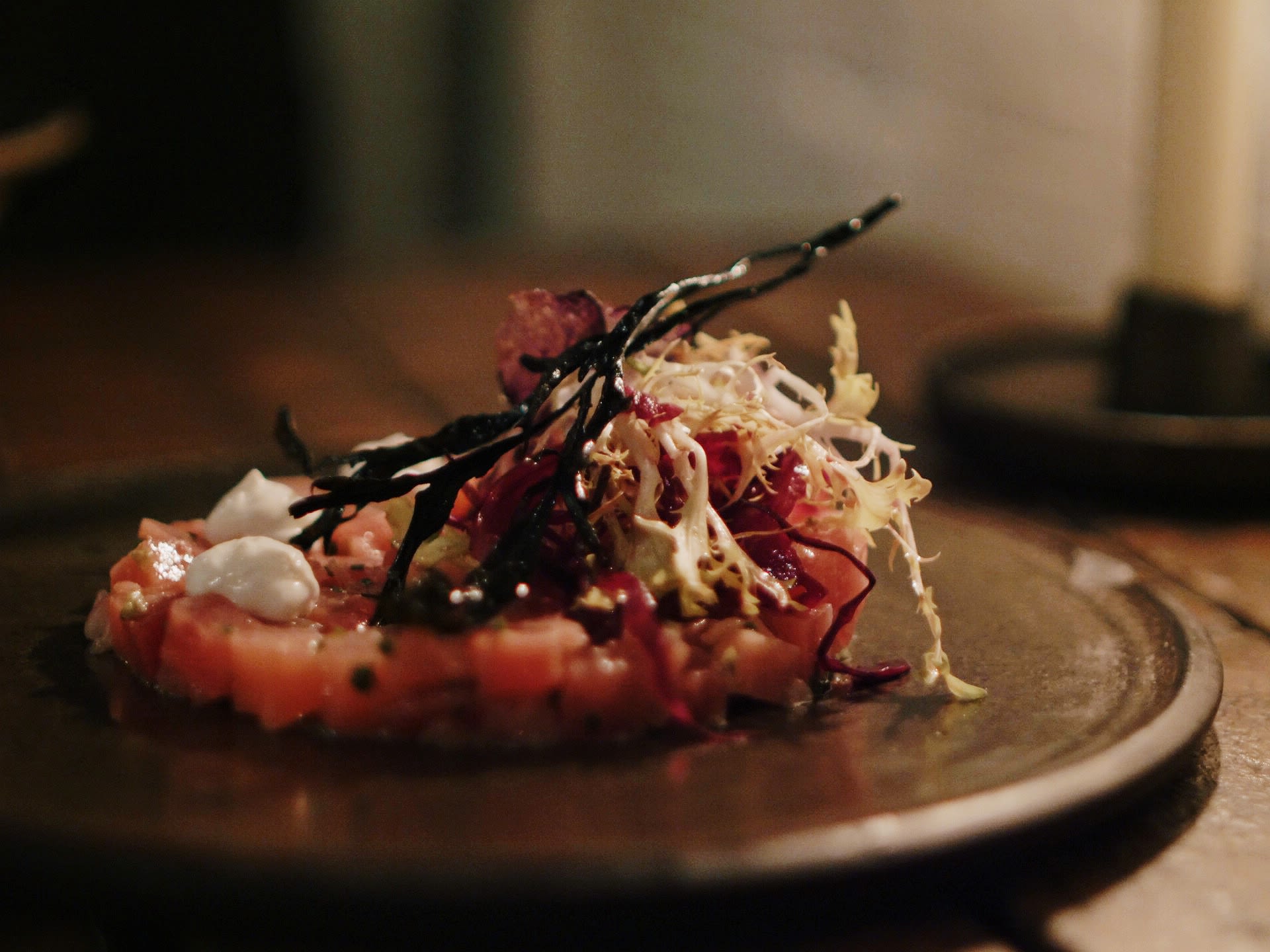 Elegant modern plate by Amsterdam top restaurant Wilde Zwijnen