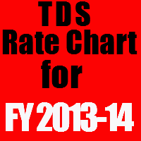 Tds Rate Chart For Fy 2013 14