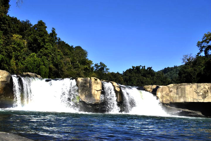 The seven waterfalls in Tamenglong