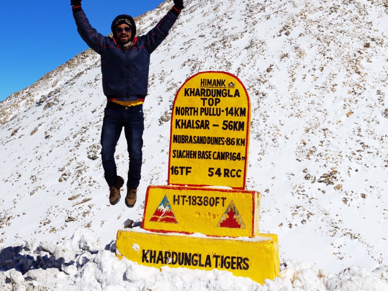 Khardungla Pass in Leh