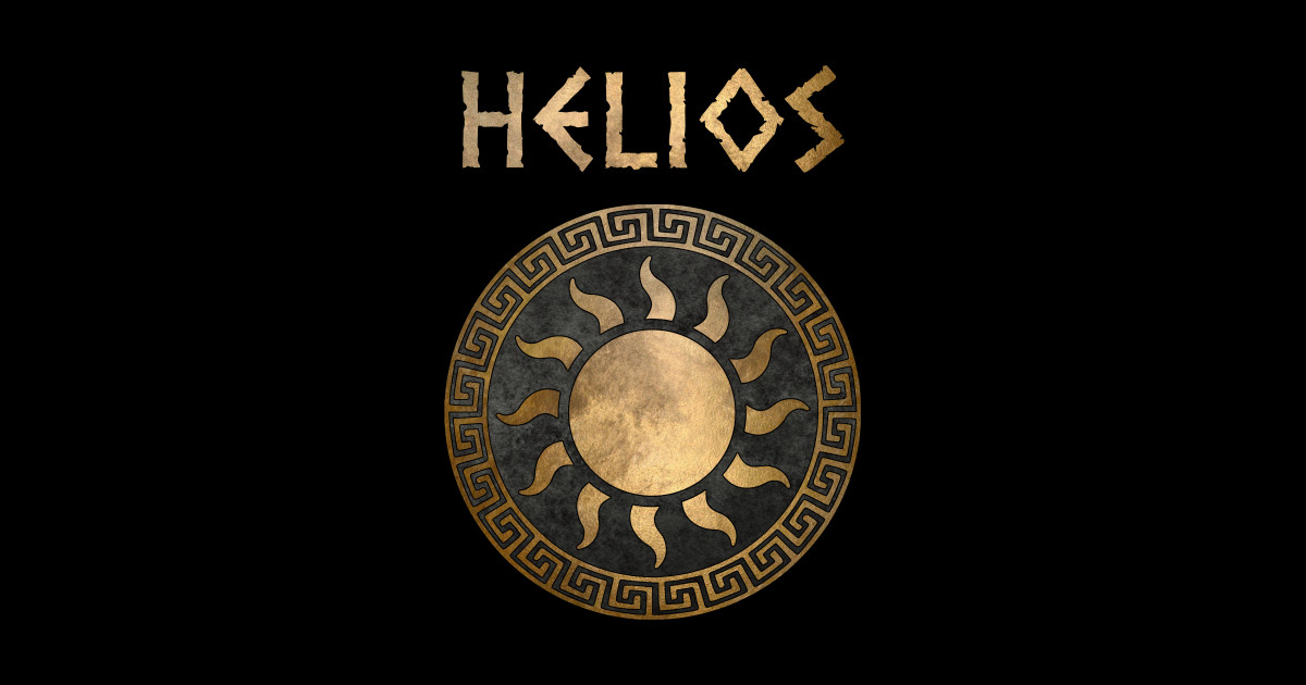 Helios Greek God Of The Sun Ancient Symbol Helios Sticker Teepublic