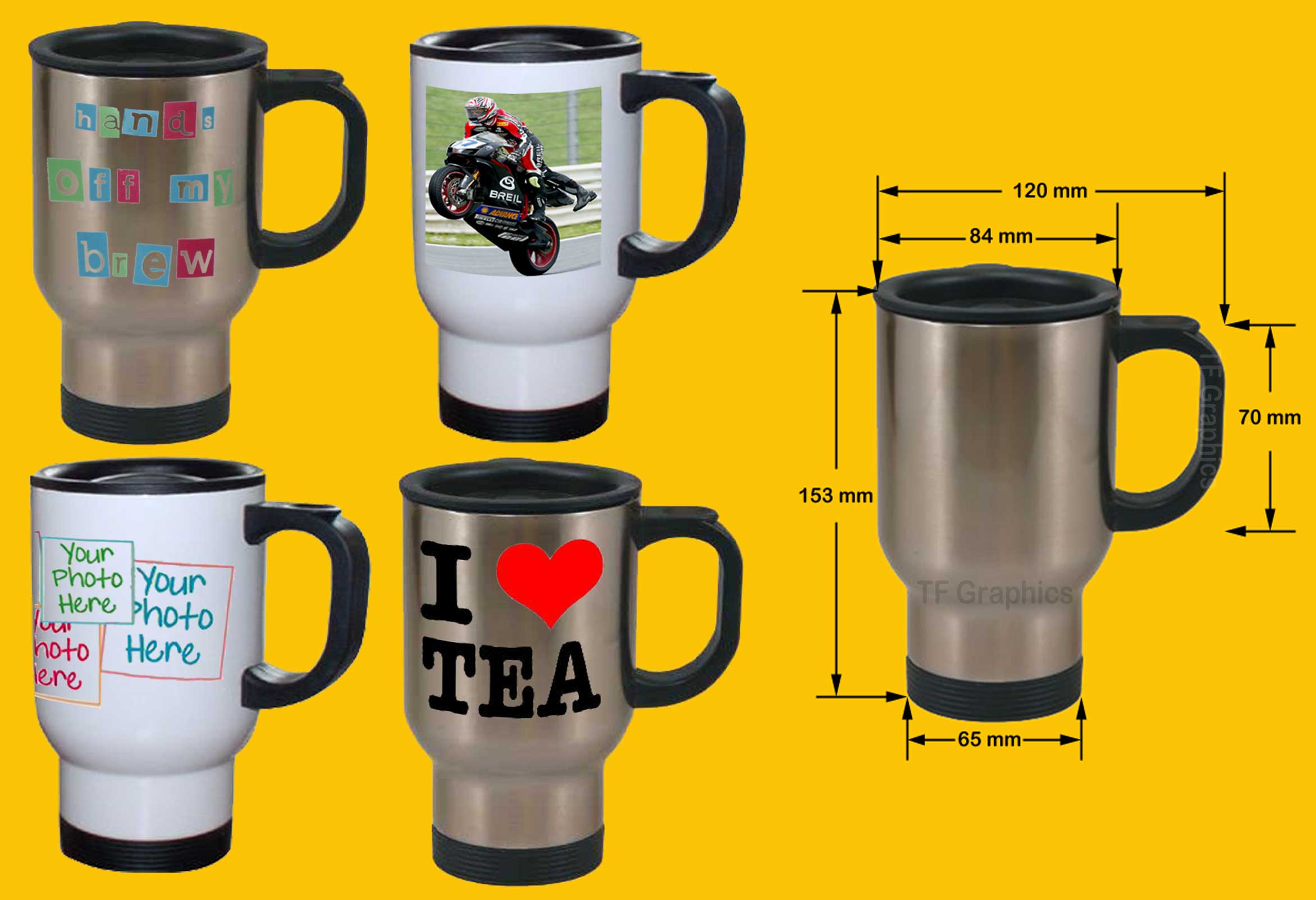 Custom Personalised Thermos Travel Mug Design Your Own available in 2